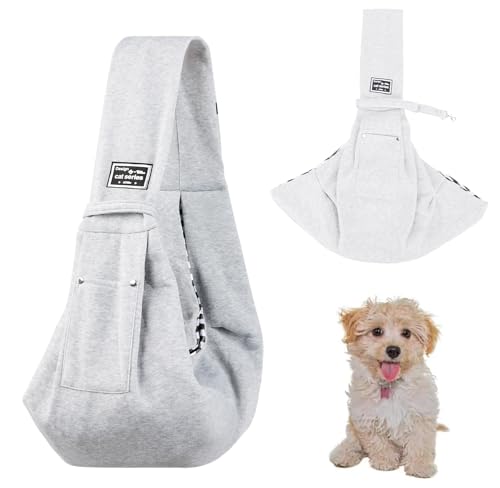 Kleine Haustier-Tragetaschen für Hund Katze, Welpen-Tragetasche, Umhängetasche, Hundetrage, verstellbar, freihändig, Haustier-Walking-Tasche, mittelgroß, kleine Größe, Tragetasche, von haozaikeji