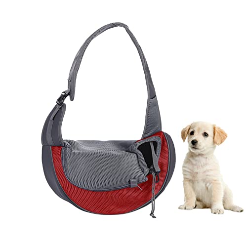 Tragetasche Hunde Tragetuch Haustier Katze Hundetragetasche Klein Transporttasche Hunde Katze Umhängetasche Reise Schultertasche Haustier Welpe Hundetasche Verstellbar Hundetragebeutel für Outdoor von haozaikeji