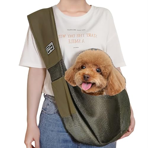 Tragetuch Hund 5kg Hundetragetasche mit breitem Schultergurt Sling Pet Welpen Katzen Schultertasche Haustier Hundetasche Faltbar Hundetragebeutel Kleintiere Single Schulter Pet Bag für Outdoor Tragetuch Hund 5kg Hundetragetasche mit breitem Schultergurt Sling Pet Welpen Katzen Schultertasche Haustier Hundetasche Faltbar Hundetragebeutel Kleintiere Single Schulter Pet Bag für Outdoor von haozaikeji
