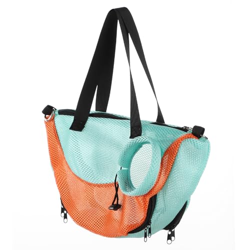 Transporttasche Katze bis 2.5 kg Welpen Tragetasche Katzen Umhängetasche klein Hund Schultertasche Haustier Katzentasche Netz Hundetasche Unterwegs Tragbar Faltbar Katzentragetasche für Reise Draußen von haozaikeji