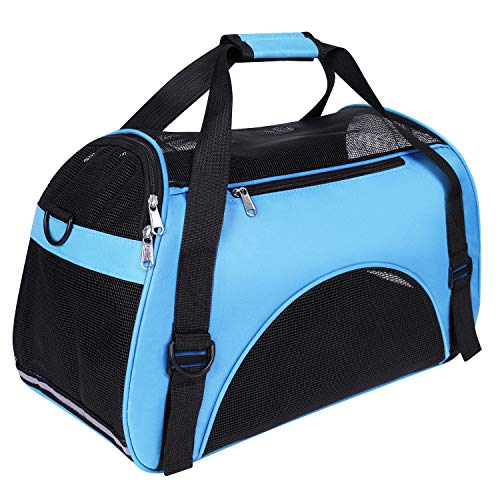 haozaikeji Umhängetasche, für Hunde und Katzen, Transporttasche, für Katzen, Hunde, Handtasche, Reisebox, Transportkäfig, atmungsaktiv, faltbar, Transportbox, abnehmbares Kissen, Flugzeug, Zug, Auto haozaikeji Umhängetasche, für Hunde und Katzen, Transporttasche, für Katzen, Hunde, Handtasche, Reisebox, Transportkäfig, atmungsaktiv, faltbar, Transportbox, abnehmbares Kissen, Flugzeug, Zug, Auto von haozaikeji