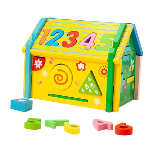harayaa Formsortierbox, Aktivitätswürfel, Farb- und Formsortier-Matching-Spielzeug für Kinder, Jungen und Mädchen, Kindergarten, interaktiver, Kein Hammer von harayaa