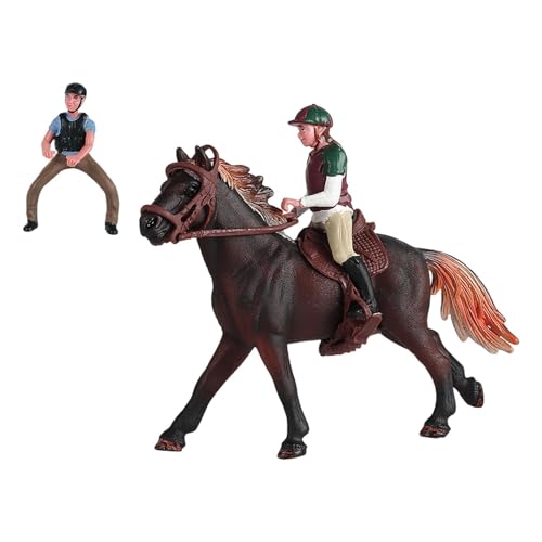 harayaa Pferdefiguren Spielzeugset mit Sattel, Miniatur Wildtier Dekor für Kinder, Stil E harayaa Pferdefiguren Spielzeugset mit Sattel, Miniatur Wildtier Dekor für Kinder, Stil E von harayaa