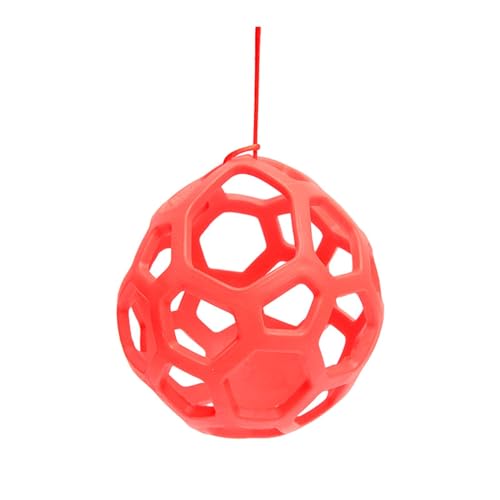 harayaa Pferdeleckerliball, Pferdestallspielzeug, Lustiger Futterspender Zum Aufhängen für Kaninchen Und Ziegen, Rot harayaa Pferdeleckerliball, Pferdestallspielzeug, Lustiger Futterspender Zum Aufhängen für Kaninchen Und Ziegen, Rot von harayaa
