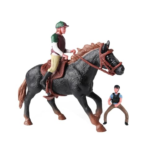 harayaa Reitsport Abenteuerset mit Dekorativem Sattel – Interaktives Pferdespielzeug für Kinder, Schwarz harayaa Reitsport Abenteuerset mit Dekorativem Sattel – Interaktives Pferdespielzeug für Kinder, Schwarz von harayaa