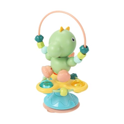 harayaa Tisch-Saugnapf-Spielzeug für die frühe Erziehung von Kleinkindern, Rasselform, sensorisches Rasselspielzeug für Hochstuhl, Baby-beißspielzeug für die, GRÜN harayaa Tisch-Saugnapf-Spielzeug für die frühe Erziehung von Kleinkindern, Rasselform, sensorisches Rasselspielzeug für Hochstuhl, Baby-beißspielzeug für die, GRÜN von harayaa