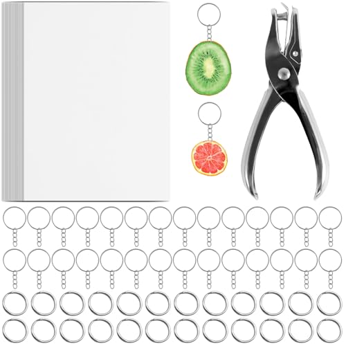 harupink 251 Stück Schrumpffolie Set,Schrumpffolie zum Basteln mit Schrumpffolie Set Einschließlich Schrumpffolie,Schlüsselbundzubehör,Offener Ring,Locher,für DIY Handwerk Dekorationen harupink 251 Stück Schrumpffolie Set,Schrumpffolie zum Basteln mit Schrumpffolie Set Einschließlich Schrumpffolie,Schlüsselbundzubehör,Offener Ring,Locher,für DIY Handwerk Dekorationen von harupink