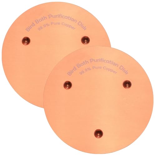 harupink 2pcs Vogelbad Kupferscheibenwetterresistent Universal Birdbat Wasserreinigungsscheibe für Wasserbrunnen im Freien(C) von harupink