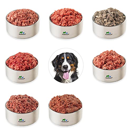 haustierkost.de gefrorenes Barf Hundefutter im Paket für ausgewachsene Hunde (15 kg) vom Barf-Onlineshop Testsieger von haustierkost.de