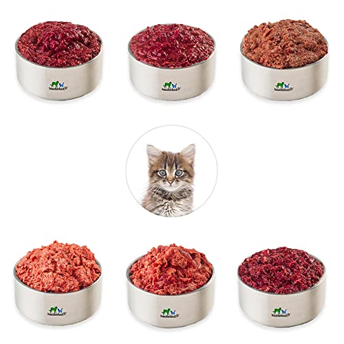 haustierkost.de gefrorenes Barf Katzenfutter im Kitten Paket (15 kg) vom Barf-Onlineshop Testsieger von haustierkost.de