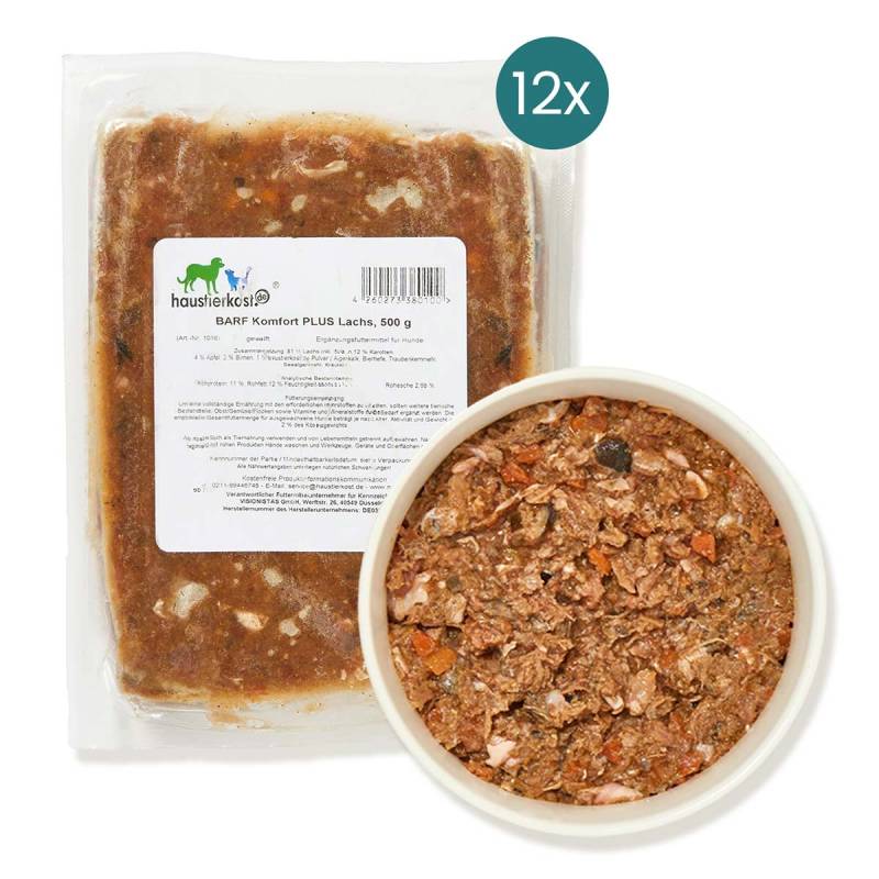 Haustierkost BARF Komfort PLUS Lachs 12x500 g von haustierkost