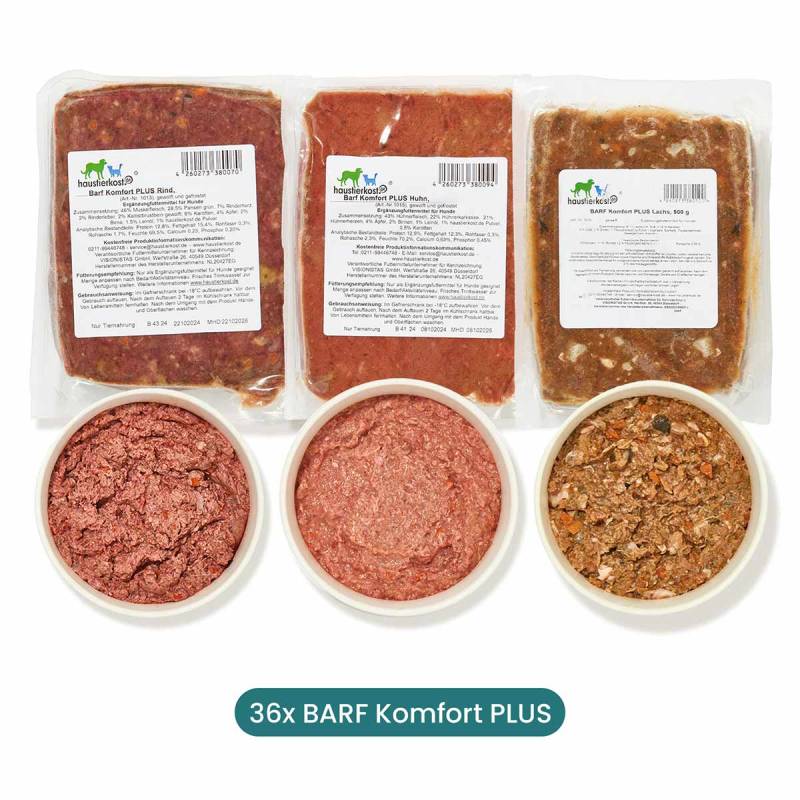Haustierkost BARF Komfort PLUS Menü 36x500 g von haustierkost