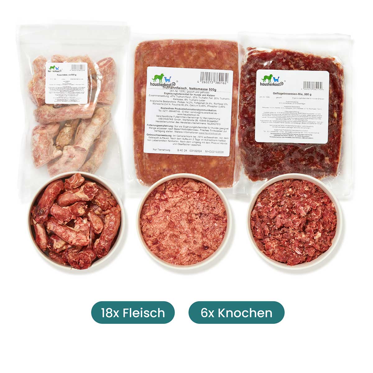 Haustierkost Geflügel Paket Hund 13,8 kg Haustierkost Geflügel Paket Hund 13,8 kg von haustierkost