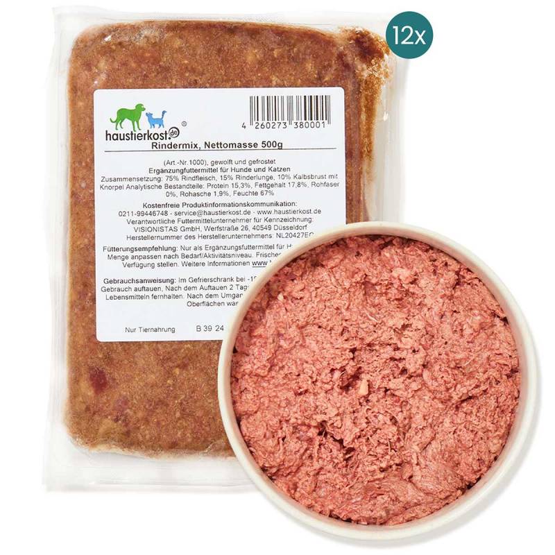 Haustierkost Rindermix 12x500 g von haustierkost