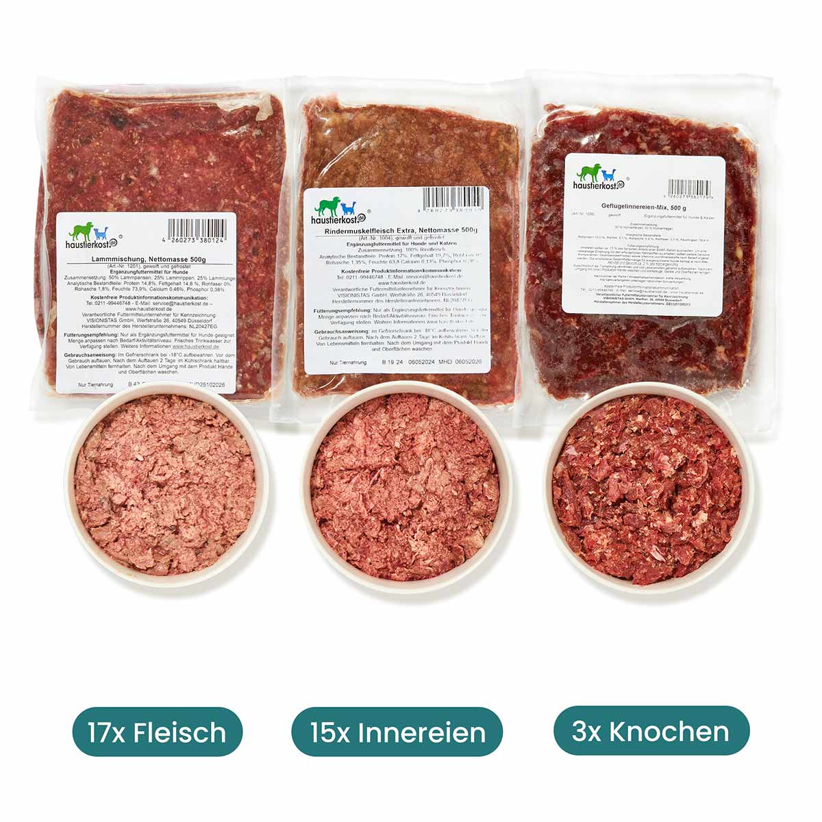 Haustierkost Schlemmer Paket Hund 18,4 kg Haustierkost Schlemmer Paket Hund 18,4 kg von haustierkost