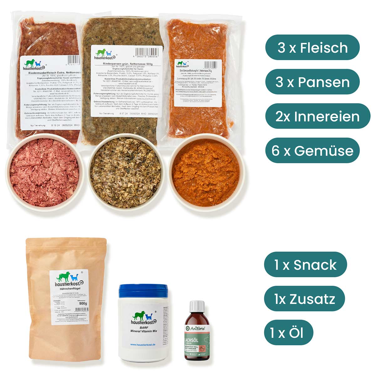 Haustierkost SchnupperBox Menü 2 von haustierkost
