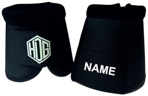 hdg Hufglocken Pferd mit Name personalisiert 2er Set Pferde Gamaschen No Turns mit Klettverschluss schwarz M l Springglocken schützen Kronrand und Ballen vor Verletzungen l individualisiert hdg Hufglocken Pferd mit Name personalisiert 2er Set Pferde Gamaschen No Turns mit Klettverschluss schwarz M l Springglocken schützen Kronrand und Ballen vor Verletzungen l individualisiert von hdg