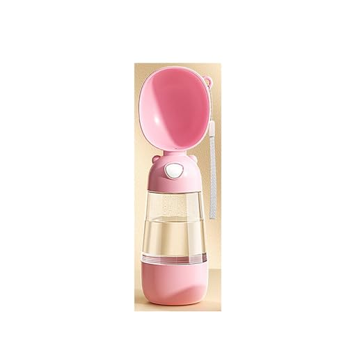 Hunde-Wasserflasche für Hunde, auslaufsicher, Wasserspender für Haustiere, Outdoor, Spaziergänge, Wandern, 2-in-1, Rosa Hunde-Wasserflasche für Hunde, auslaufsicher, Wasserspender für Haustiere, Outdoor, Spaziergänge, Wandern, 2-in-1, Rosa von helioflicker