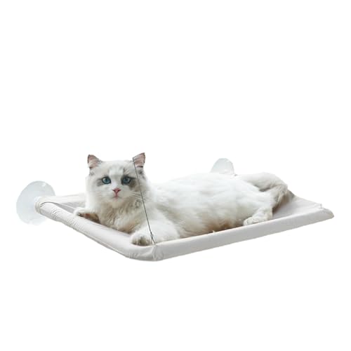 Katzenbett, Fenster, Katzenfenster, Hängematte, Fenster, Katze, Sitzstange, Sicherheitskatzenregale, Weltraum-Fenstermontage, leistungsstarker Saugnapf, Weiß Katzenbett, Fenster, Katzenfenster, Hängematte, Fenster, Katze, Sitzstange, Sicherheitskatzenregale, Weltraum-Fenstermontage, leistungsstarker Saugnapf, Weiß von helioflicker