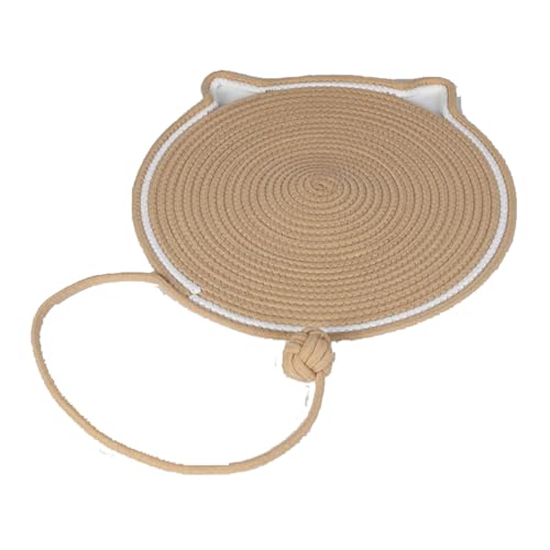 Kratzmatte für Katzen, natürliches Baumwollseil, Kratzmatte für Indoor-Katzen, Krallen, Nägel, 61 x 61 cm, Braun Kratzmatte für Katzen, natürliches Baumwollseil, Kratzmatte für Indoor-Katzen, Krallen, Nägel, 61 x 61 cm, Braun von helioflicker