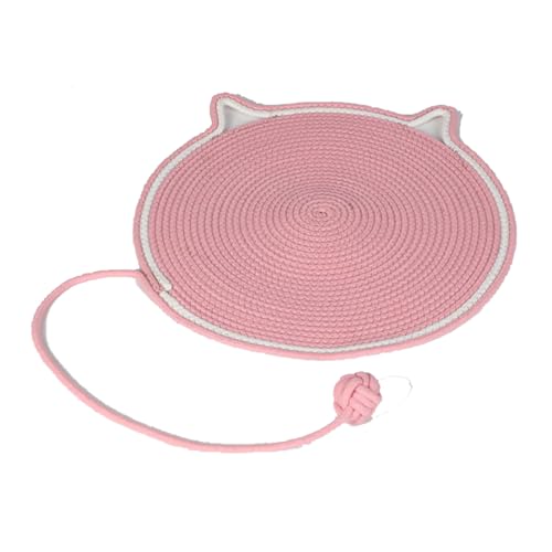 Kratzmatte für Katzen, natürliches Baumwollseil, Kratzmatte für Indoor-Katzen, zum Schleifen von Krallen, Nägeln, 50,8 x 50,8 cm, Rosa Kratzmatte für Katzen, natürliches Baumwollseil, Kratzmatte für Indoor-Katzen, zum Schleifen von Krallen, Nägeln, 50,8 x 50,8 cm, Rosa von helioflicker
