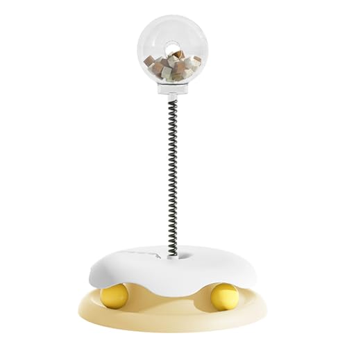 helioflicker Auslaufender Ball, Spielzeug, Katzen-Leckerli-Spender, auslaufender Futterball, Katzenspender, Federkunststoff, Gelb helioflicker Auslaufender Ball, Spielzeug, Katzen-Leckerli-Spender, auslaufender Futterball, Katzenspender, Federkunststoff, Gelb von helioflicker