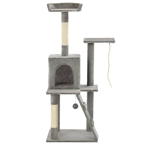 Kratzbaum Kratzbaum Katzenhöhle Spielzeug Plüschtiere Sisal 120 cm grau 3702214 Kratzbaum Kratzbaum Katzenhöhle Spielzeug Plüschtiere Sisal 120 cm grau 3702214 von helloshop26
