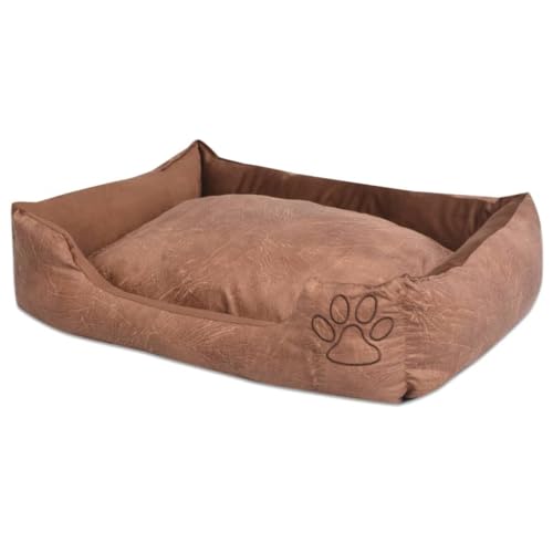 helloshop26 Hundebett mit Kissen, Kunstleder, 65 cm, Beige 02_0001556 helloshop26 Hundebett mit Kissen, Kunstleder, 65 cm, Beige 02_0001556 von helloshop26