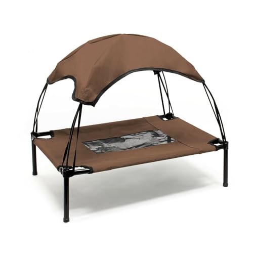 helloshop26 Relax 16_0000531 Hundeliege, 91 cm, 25 kg, max. Bett, Sonnenschutz, Braun helloshop26 Relax 16_0000531 Hundeliege, 91 cm, 25 kg, max. Bett, Sonnenschutz, Braun von helloshop26