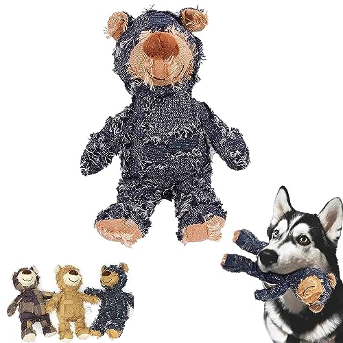Extreme Bear Dog Toy, Extremebear Dog Companion for Heavy Chewers, Indestructible Dog Chew Toys, Pawzvista Extreme Bear Dog Toy, Indestructible Robust Bear (Blue) von heofonm