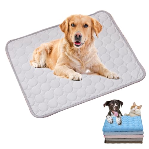 heofonm Kühlmatte Hund, Kühlmatte für Hunde, Kühlmatte für Den Sommer für Hund & Katze, Selbstkühlende Hundematte, Abrieb- und Bissfest Natürliche Kühlung (Braun,M) von heofonm
