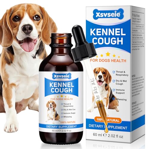 Zwingerhusten Behandlung für Hunde, Natürliche Kräuter-Hustenbehandlung für Hunde aller Rassen & Größen, Allergiehilfe und Immunsystemstärkung, Linderung bei feuchtem und bellendem Husten, 60 ml Zwingerhusten Behandlung für Hunde, Natürliche Kräuter-Hustenbehandlung für Hunde aller Rassen & Größen, Allergiehilfe und Immunsystemstärkung, Linderung bei feuchtem und bellendem Husten, 60 ml von herlosfeel