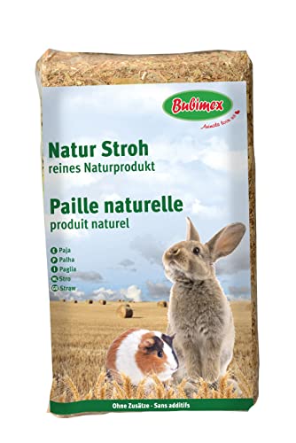 Bubimex Naturstrohhalm für Kleintiere, 30 l, Beige von Bubimex