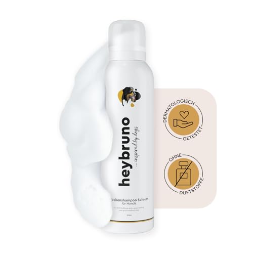 heybruno Hunde Trockenshampoo gegen Geruch | Schaum | ohne Ausspülen | Langhaar & alle Längen | Fellpflege dermatologisch getestet heybruno Hunde Trockenshampoo gegen Geruch | Schaum | ohne Ausspülen | Langhaar & alle Längen | Fellpflege dermatologisch getestet von heybruno
