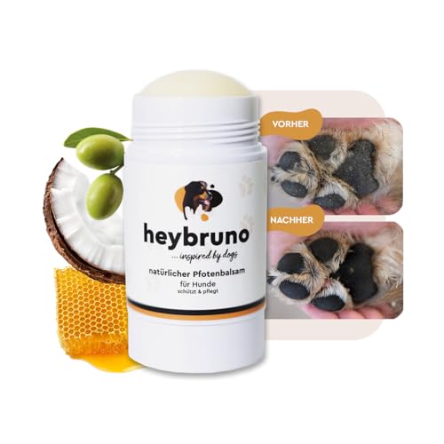 heybruno Pfotenbalsam Hund | Natürliche Pflege als Stick mit Kokosöl | Schutz im Winter & Sommer auch für Welpen heybruno Pfotenbalsam Hund | Natürliche Pflege als Stick mit Kokosöl | Schutz im Winter & Sommer auch für Welpen von heybruno