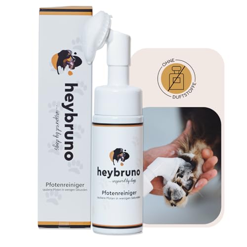 heybruno Pfotenreiniger für Hunde | 150 ml | Hundepfotenbürste | Hundepfoten Reiniger ohne Wasser heybruno Pfotenreiniger für Hunde | 150 ml | Hundepfotenbürste | Hundepfoten Reiniger ohne Wasser von heybruno