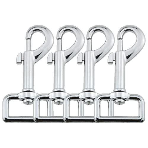 Heyous Karabinerhaken für Hundeleine, 2,5 cm, robust, Chrom, Karabinerhaken, Karabinerhaken zum Verbinden von Haustier-Leine, Halsband, Haustiergeschirr, Geldbörsenriemen, 4 Stück Heyous Karabinerhaken für Hundeleine, 2,5 cm, robust, Chrom, Karabinerhaken, Karabinerhaken zum Verbinden von Haustier-Leine, Halsband, Haustiergeschirr, Geldbörsenriemen, 4 Stück von heyous