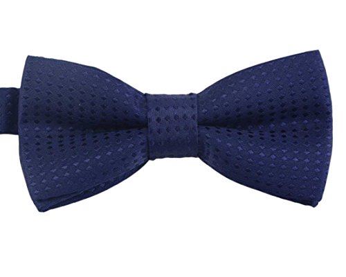 Fliege für Welpen und Kätzchen, kleine Katzen und Hunde, verstellbar, für Hochzeit, Geburtstag, D-D-T-1, Marineblau mit marineblauen Punkten von heypet