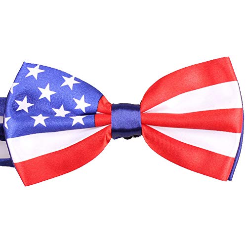 Halsband für Welpen und Kätzchen, Fliege für kleine Katzen und Hunde, verstellbar, für Hochzeit, Geburtstag, D-D-T-1 (Flaggenhalsband) von heypet