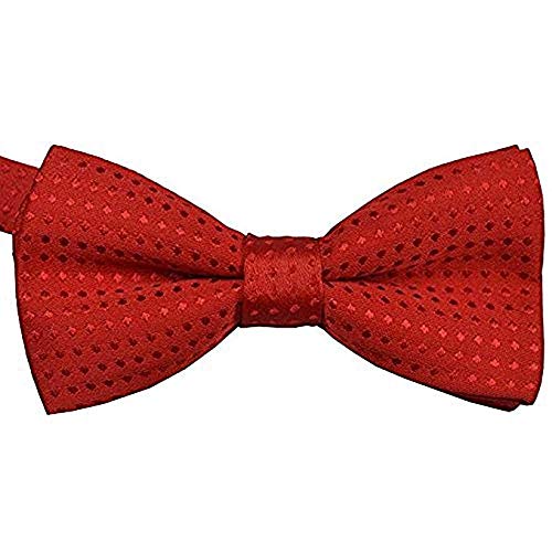 Fliege mit Halsband für kleine Katzen und Hunde, verstellbar, für Hochzeit, Geburtstag, D-D-T-1, Rot mit roten Punkten von heypet