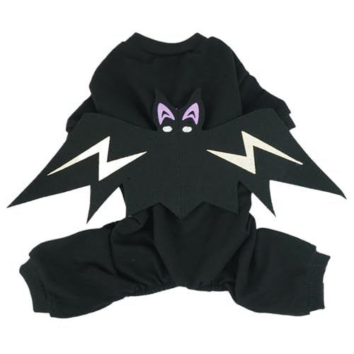 Fledermausflügel-Kostüm für Hund, Haustierkatze, Fledermausflügel - Welpen-Cosplay- -Kostüm, leuchtet im Dunkeln - Lustiges Hundebekleidungs-Outfit für Haustiere, Kätzchen, Welpen, von higyee