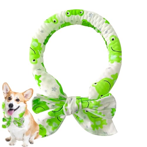 Haustier-Kühlhalsband, Haustier-Kühlhalstuch | Sofort kühlende Bandanas mit Fliege für Hunde - Kühlende Halswickel für Hunde, kühlender Haustierschal, Verstellbarer Hundehalswickel für Outdoor, von higyee