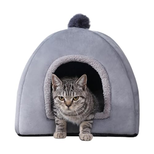 Hundehütte für den Innenbereich, warmes Katzenhaus für den Winter | Weiches Mikrofaserbett, Katzenhöhlenhaus,Haustierbedarf für Winterwärme, halbgeschlossenes Katzenhaus für Hauskatzen, Hunde, Kaninch Hundehütte für den Innenbereich, warmes Katzenhaus für den Winter | Weiches Mikrofaserbett, Katzenhöhlenhaus,Haustierbedarf für Winterwärme, halbgeschlossenes Katzenhaus für Hauskatzen, Hunde, Kaninch von higyee