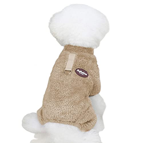 Hundemantel aus Samt | Thermo-Pyjama für Hunde Fuzzy Velvet Doggie Coat – Pet Warm Cold Weather Jacket Jacke Cozy Jumpsuit Apparel Outfit Kleidung für Hunde Higyee von higyee