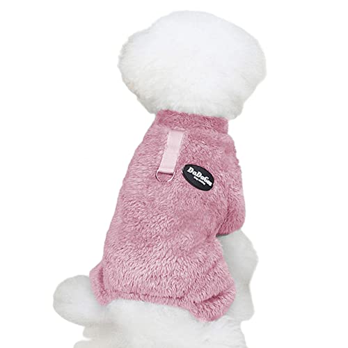 Hundemantel aus Samt | Wintermantel für Hunde Pyjama aus weichem Fleece, Haustier Warm Cold Weather Jacket Jacke Cozy Jumpsuit Apparel Outfit Kleidung für Hunde Higyee von higyee