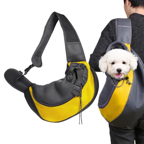 Hundetragetasche, Haustiertragetasche, Hundetragetasche mit verstellbarem Schultergurt, Atmungsaktive Mesh-Haustier-Rutsch-Schultertasche für kleine Hunde, Katzen, Welpen Hundetragetasche, Haustiertragetasche, Hundetragetasche mit verstellbarem Schultergurt, Atmungsaktive Mesh-Haustier-Rutsch-Schultertasche für kleine Hunde, Katzen, Welpen von higyee