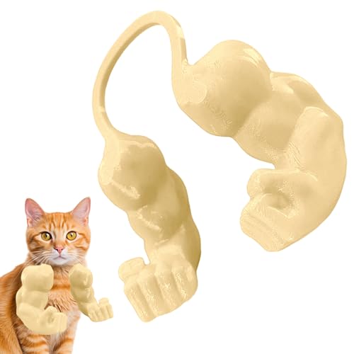 Kleine Hände Für Katzen - Kreative Katzenmuskelarme | Realistische Menschliche Arme Requisiten Haustier Interaktives Spielzeug | Lustiges Haustier Cosplay Accessoires Für Partys Vorräte (Hautfarbe) von higyee