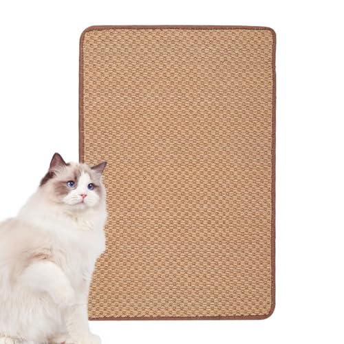 Kratzmatte für Katzen - Kratzmatte aus natürlichem Sisal für Katzen | Dicke und langlebige Kratzmatte für Katzen | Kratzmatte für Katzen, für Wohnzimmer, Bett, Sofa, Möbelschutz von higyee