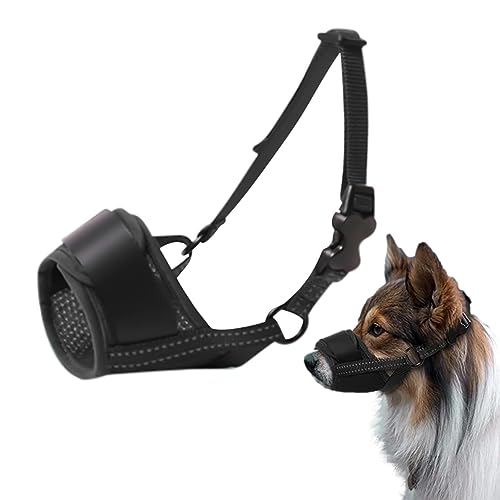 Maulkorb für große Hunde, Schutz für große Hunde – Maulkorb für Haustiere, ermöglicht Keuchen und Trinken, bequemer Maulkorb mit Gurten Maulkorb für große Hunde, Schutz für große Hunde – Maulkorb für Haustiere, ermöglicht Keuchen und Trinken, bequemer Maulkorb mit Gurten von higyee