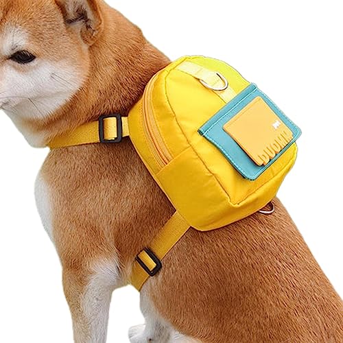Rucksack für Hunde – Hunde zum Wandern, Schultasche für Welpen, Doppel-D-Ring, wasserdicht, für Samoje, Golden Retriever Higyee von higyee